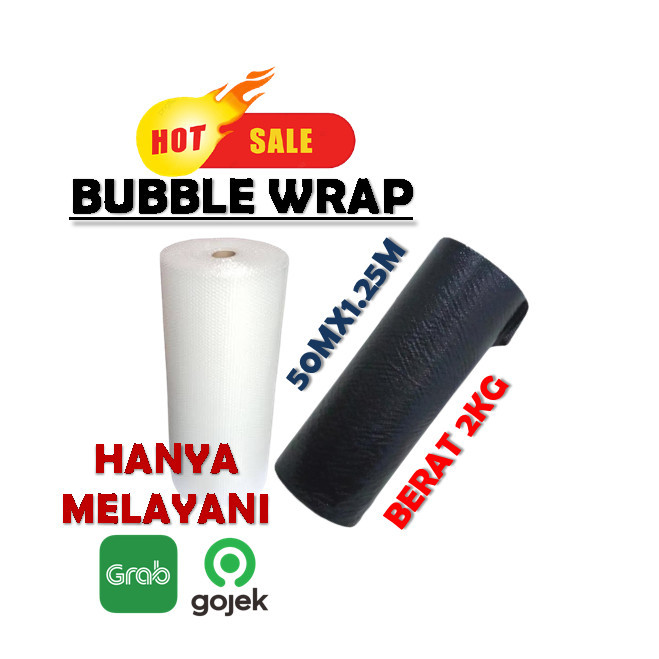 

Buble / Bubble Wrap Roll Tebal Hitam Bening Putih Murah Tebal 2Kg Sby