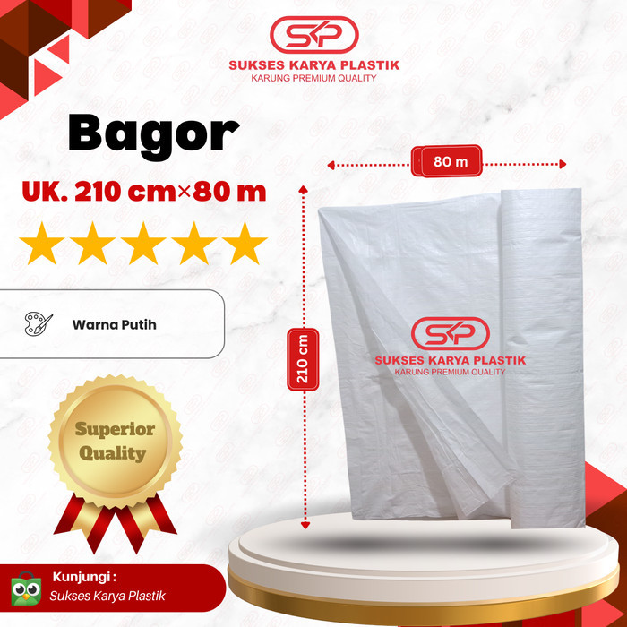 

Karung Bagor Polos Plastik 1 Roll 210 Cm X 80 M Kualitas Superior