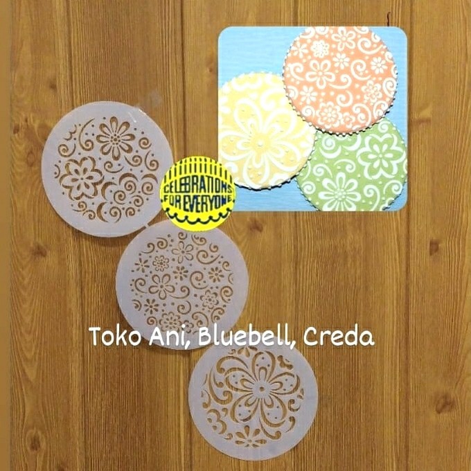 

TERBARU Designer Stencil : Color Splash 10cm , Set of 3. BISA GRAB!