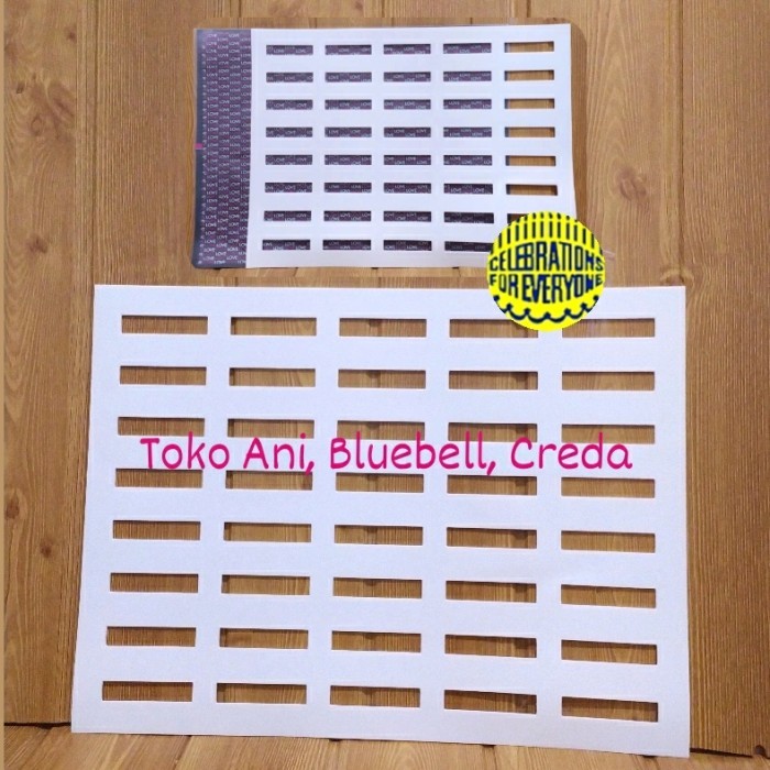 

TERBARU Stencil Mat For Chocolate : Rectangle , 1.3 x 6 cm , 40 cavity PROMO!
