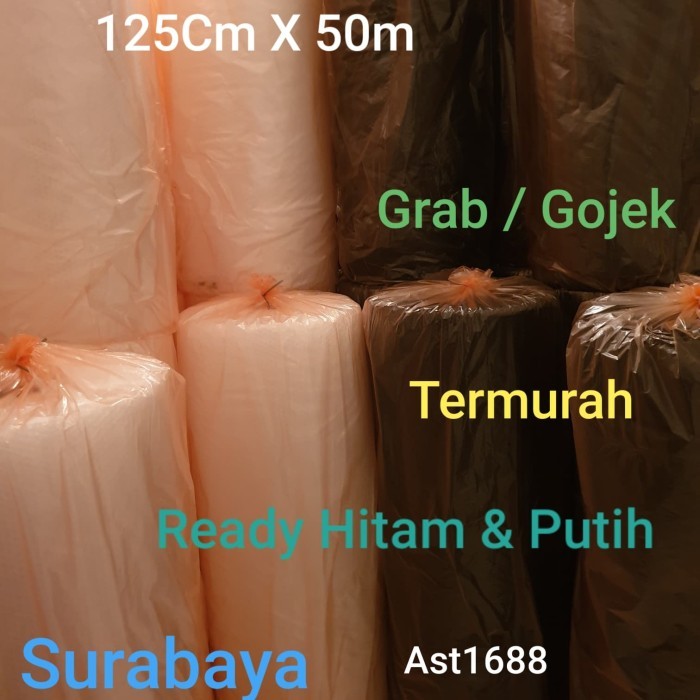 

Bubble Wrap 125Cm X 50M Hitam & Putih