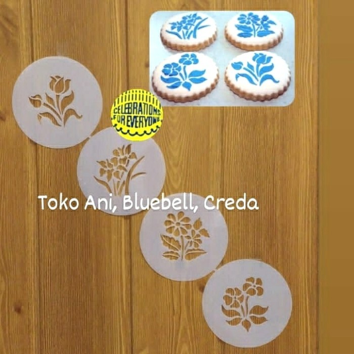 

TERBARU Designer Stencil : Mini Spring Garden Cookies , 5.5 - 6cm , Set of 4 BISA GRAB!