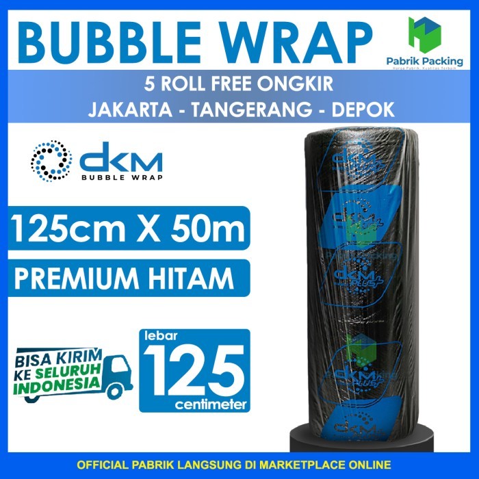 

Plastik Bubble Wrap Hitam Tebal 125 Cm X 50 M Delkomas Termurah