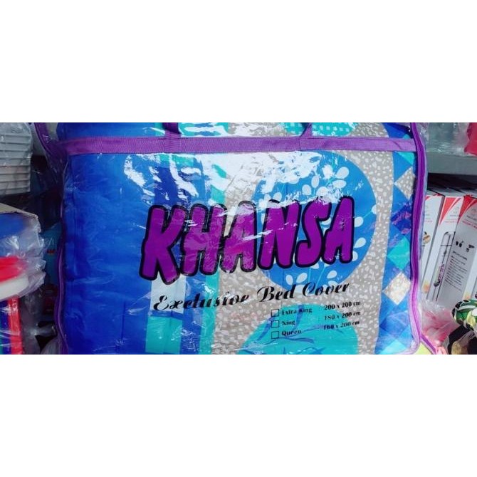Murah 1Set Sprei Bed Cover Khansa Uk.180X200Cm