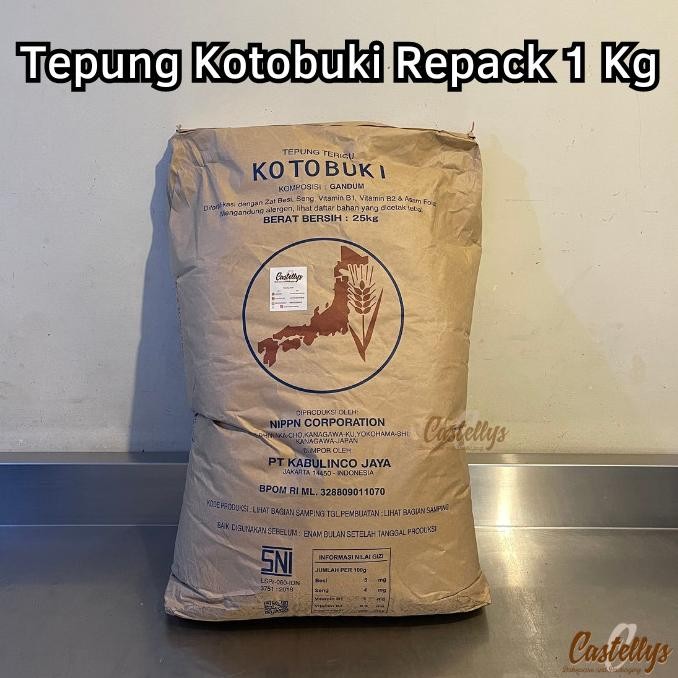 

%$%$%$%$] Tepung Kotobuki REPACK 1 KG Terigu Jepang Protein Rendah