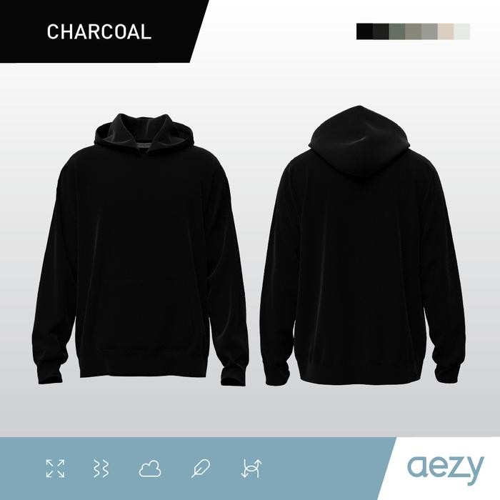 No Void Minds Aezy Core Hoodie Charcoal