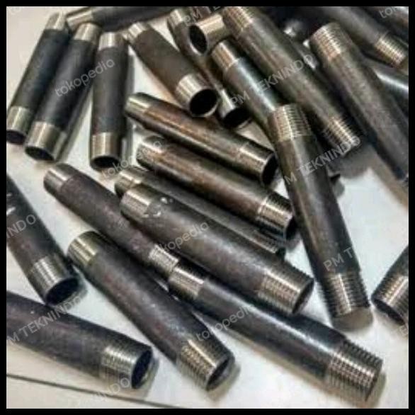 Pipa Nepel Besi Drat 2" Inch / Pipa Nepel Carbon Steel (P .15Cm)