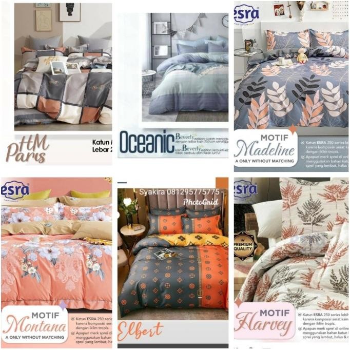 Promo Bedcover Set Sprei Katun 160X200X30 Motif Katun Jepang Bahan Esra