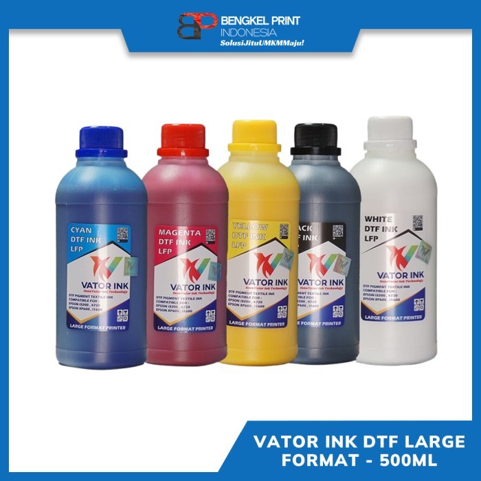 

Tinta Vator DTF LFP Large Format Printer CMYK 500ml