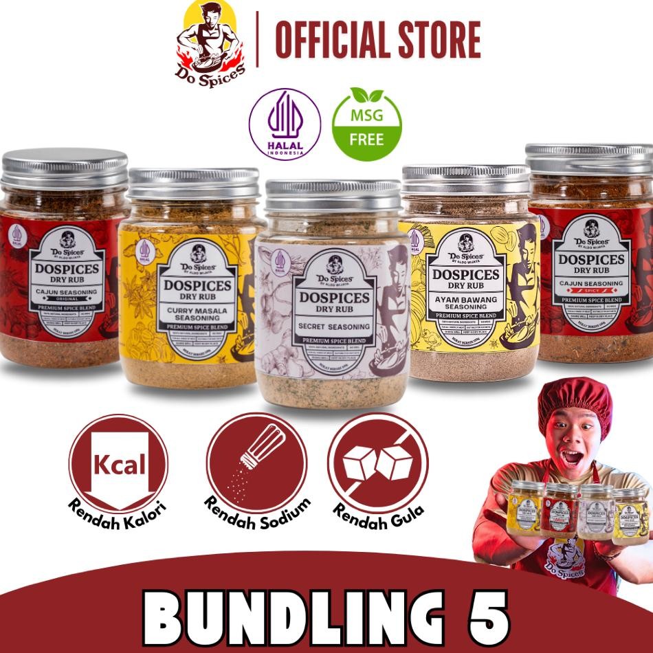 

Do Pice Bundling 5 Bumbu Healthy Dry Rub Bumbu Marinai Rendah Al Rempah Rempah