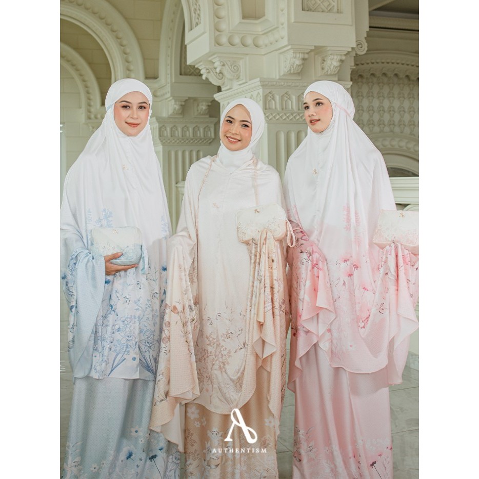 Haleema Raya Collection Prayer Set Mukena Motif Premium Authentism