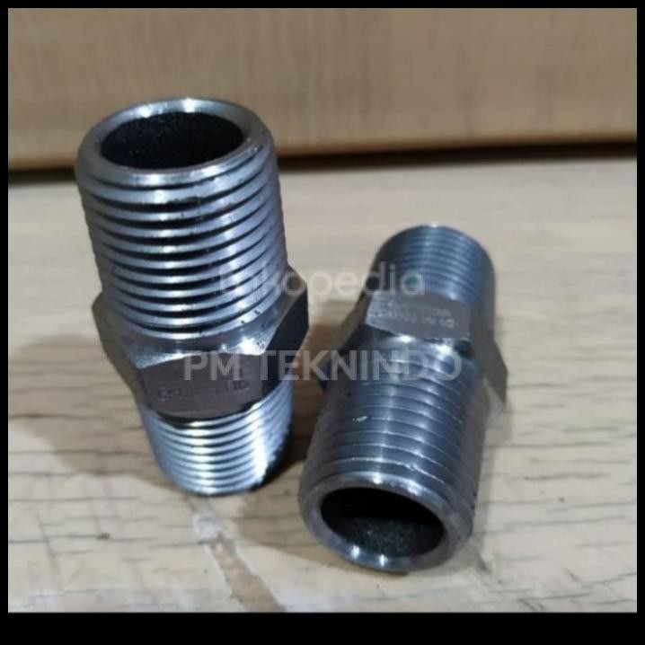 Double Nepel Stainless Ss304 Drat 3" ( Inch ) Fitting Drat Ss304
