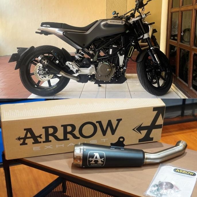 Diskon Arrow Exhaust Pro-Race Husqvarna Svartpilen 250