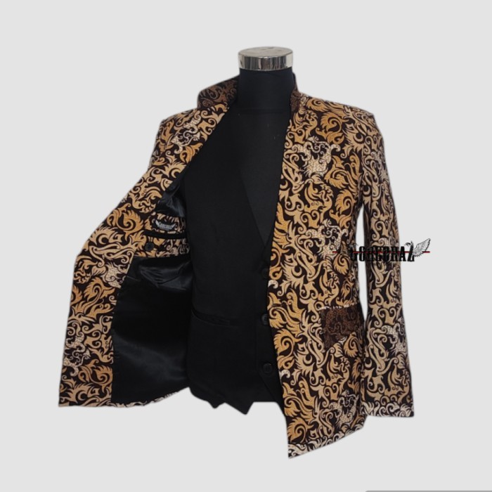 Jas pria blazer slimfit batik casual formal untuk acara