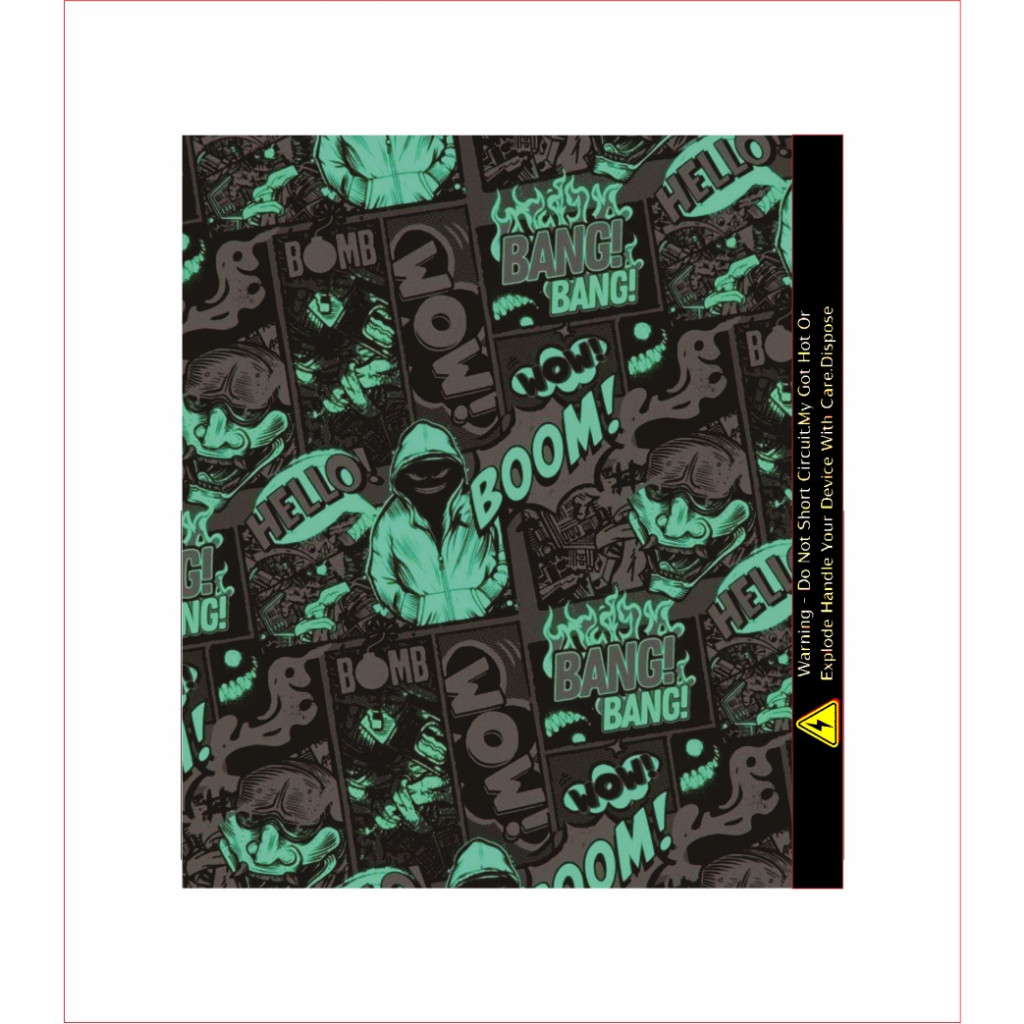 

Premium Cut - Warp Stiker Batre 18650 Hologram 10 Garskin Stiker / Case Custom Terlaris 2PCS/ Fullbody