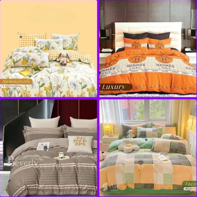 Promo Sprei Katun Lokal Star Beverly 160X200 180X200 120X200 200X200 100X200