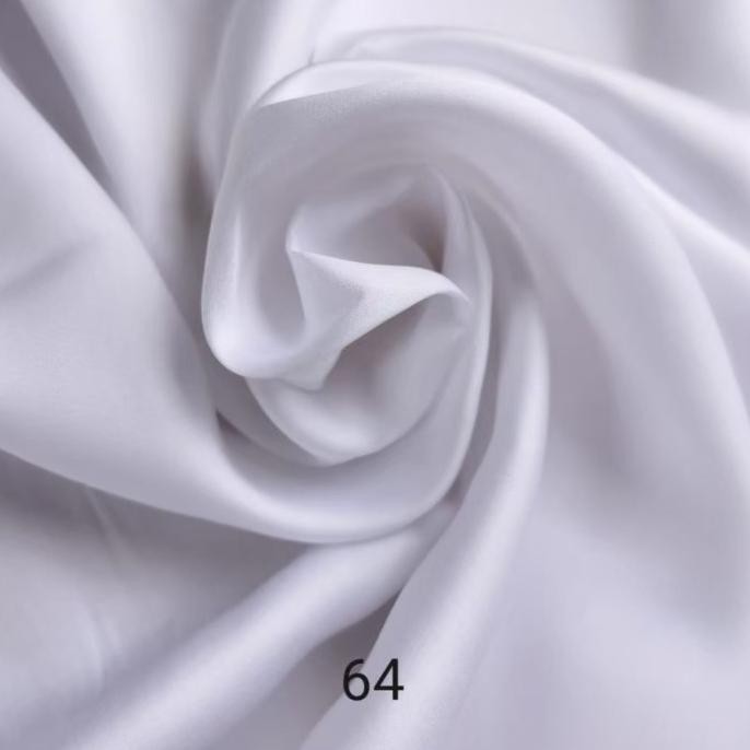 Promo Bahan meteran polos putih kain katun import 100% cotton Tc200