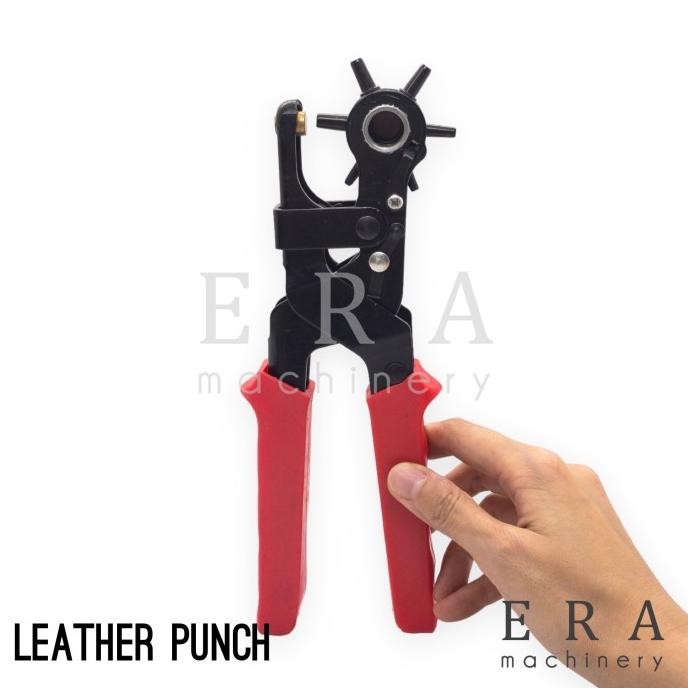 

Terlaris Leather Punch Tang Pembolong Kulit Plong Gesper Hand Hole Tools SALE
