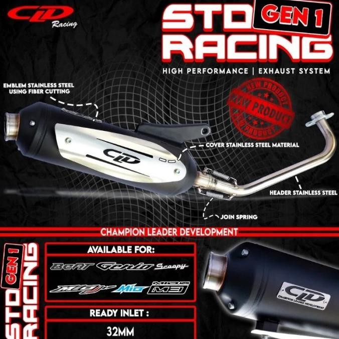 Terjangkau Knalpot Cld Standar Racing Gen 1 Mio Sporty Mio Smile Mio Karbu Mio Soul Mio Lama Fino Ka