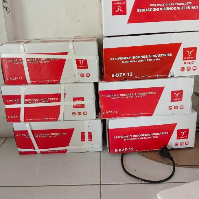 aki sepeda listrik 12v/12ah uwinfly (1 set isi 4 - 48v/12ah) asli