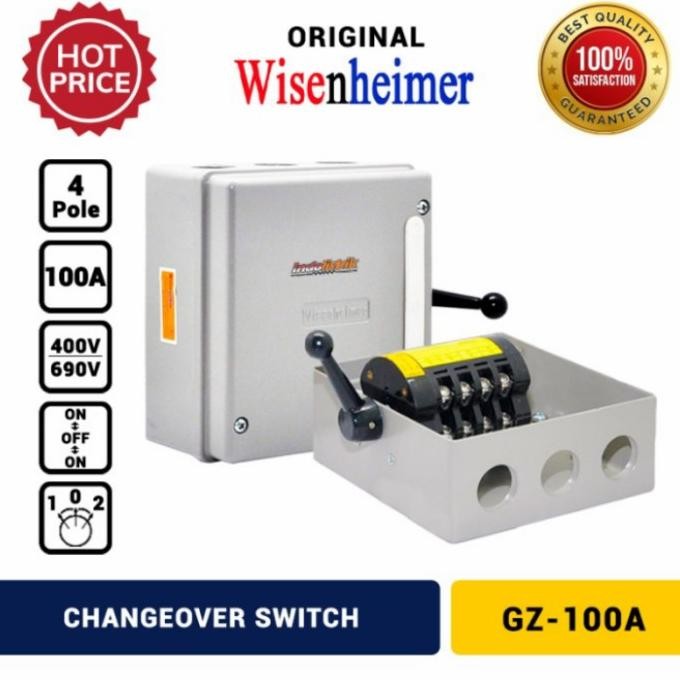 Ohm Saklar Genset 100A 4P Merk Wisenheimer