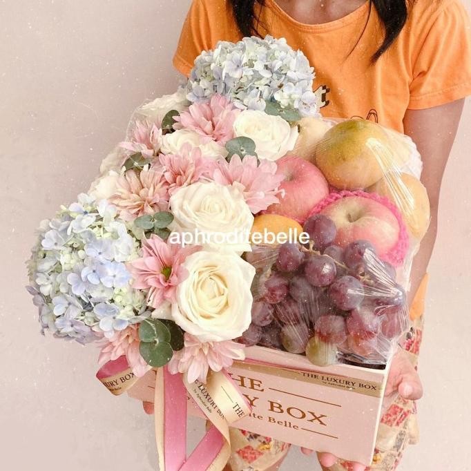 

Promo Parcel Buah Untuk Orang Sakit / Hadiah Fruit & Flower Box / Premium