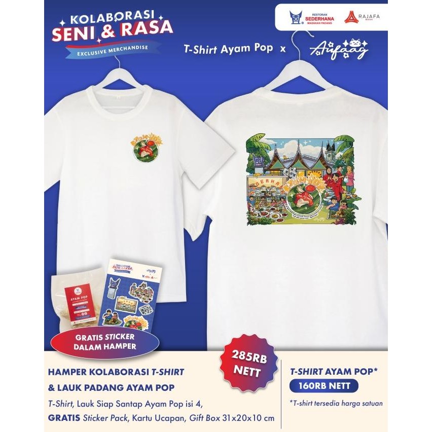

Murah Restoran Sederhana Rajafa - Hampers Collaboration Tshirt X Aufa