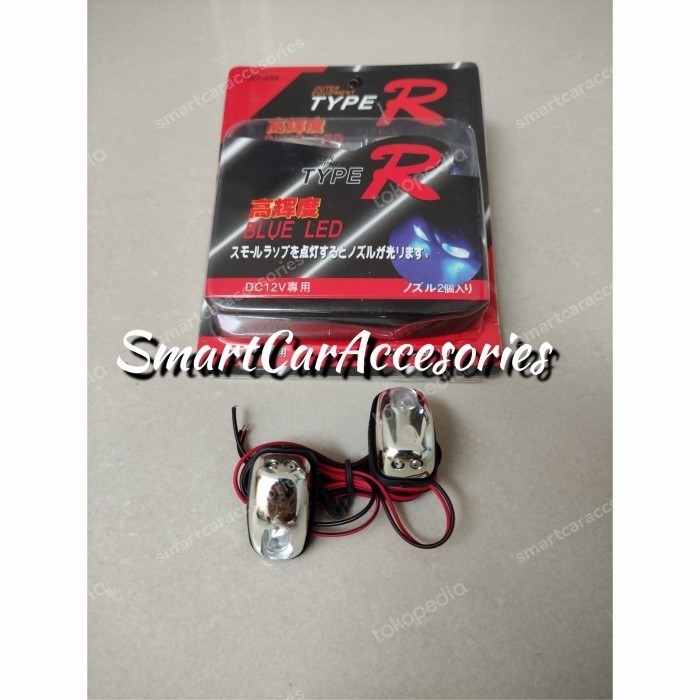 READY STOK Variasi Wind Washer Nozzle Semprotan Air Wiper LED RGB Universal