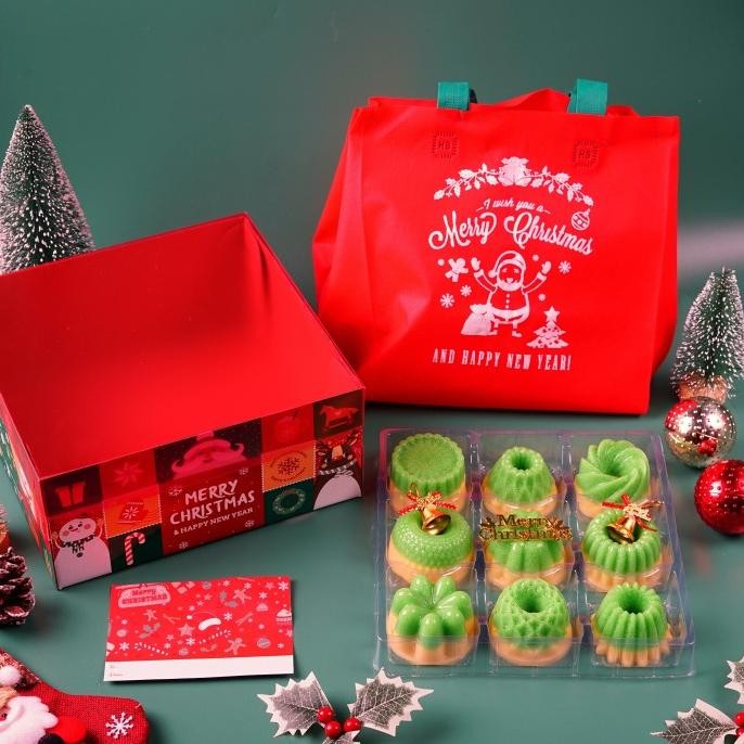 

Murah Puding Lumut Hampers Natal / Puding Isi 9 Hampers Merry Christmas