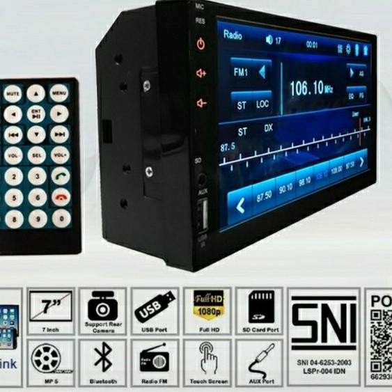 Murah Head Unit Double Din Mobil Apv/Apv Arena Mirorlink Universal