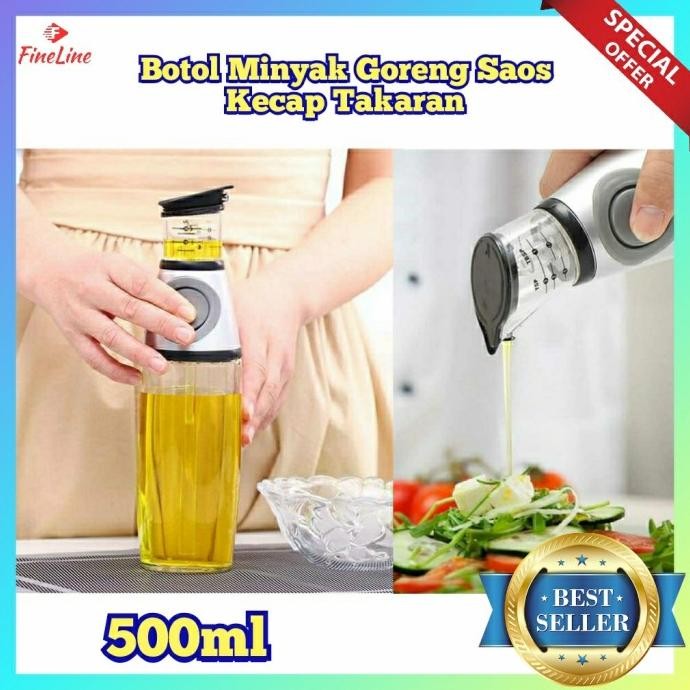 

botol minyak goreng saos kecap takaran pompa vinegar oil jar dispenser termurah