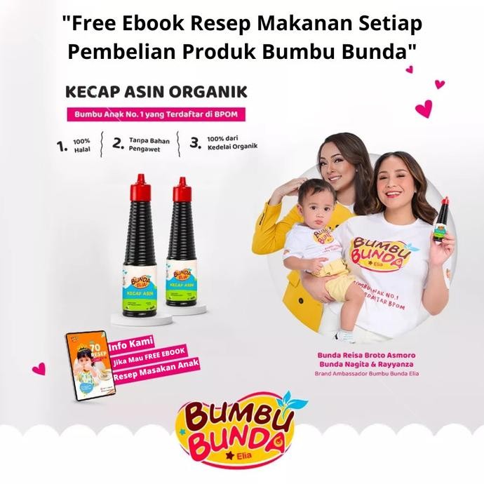 

bumbu bunda kecap asin organik 150ml termurah