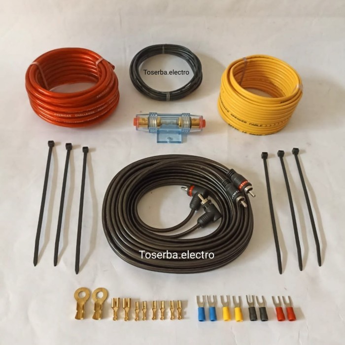 PAKET KABEL FULL SET INSTALLATION AUDIO MOBIL SOUND SYSTEM
