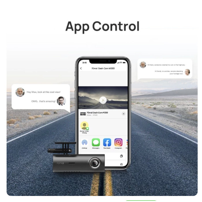 70MAI DASH CAM M300 1296P FOV 140 NIGHT VISION 70MAI M300
