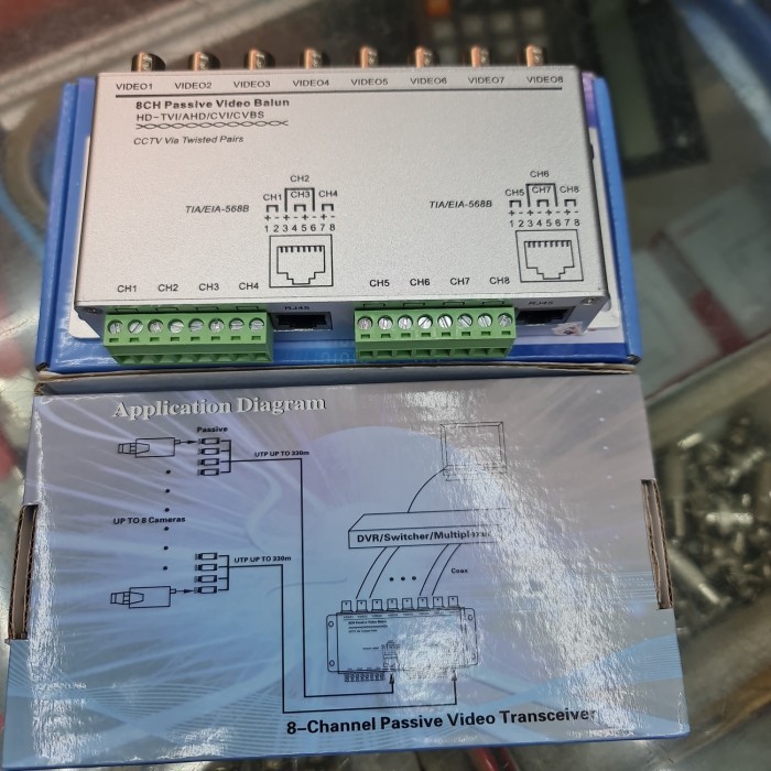 TERBARU VIDOE BALUN UTP CCTV 8CH PASSIVE VIDEO TRANSCEIVER