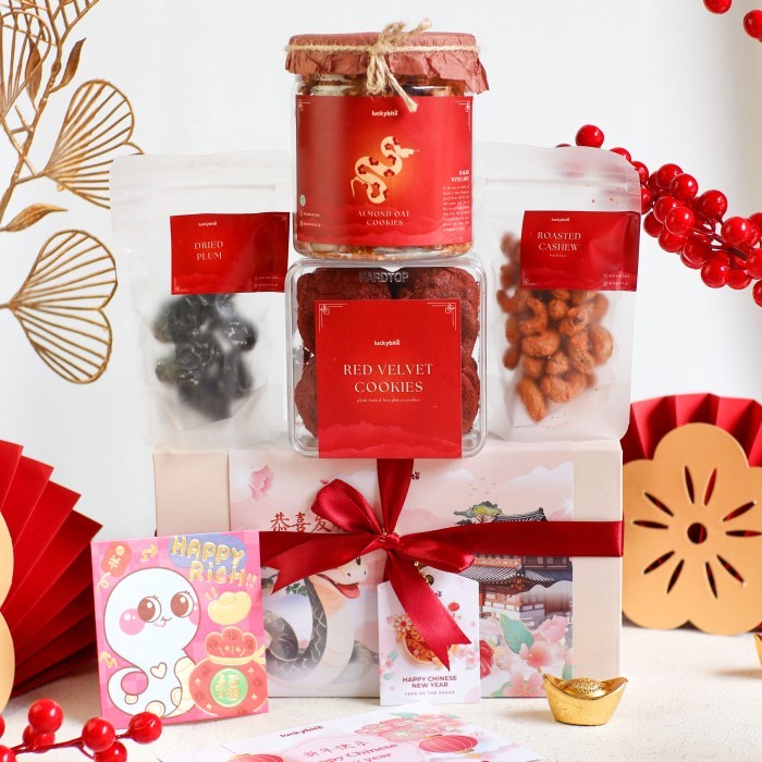 

PROMO !!! SALE TERLARIS HAMPERS IMLEK / CNY HAMPERS - LIMITED SET - SEMI HARDBOX READY