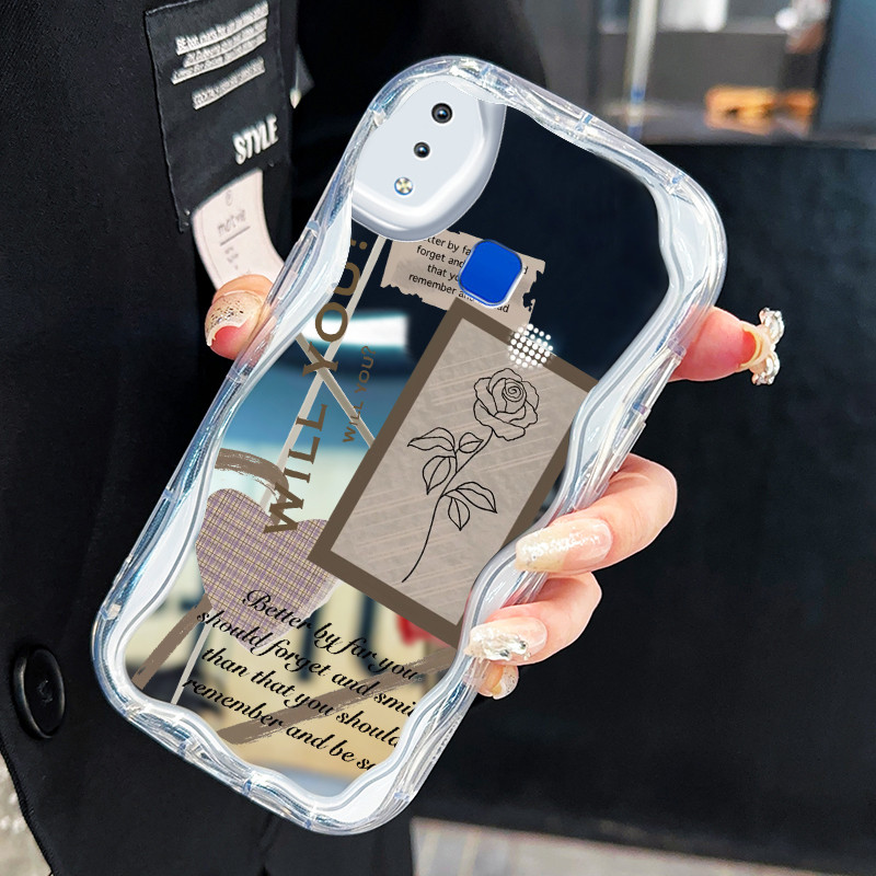 Casing Hp Untuk VIVO Y91 Y91i Y93 Y93s Y95 Y91C Y90 Y1s Case Casing mawar foto Drop Kasing silikon H
