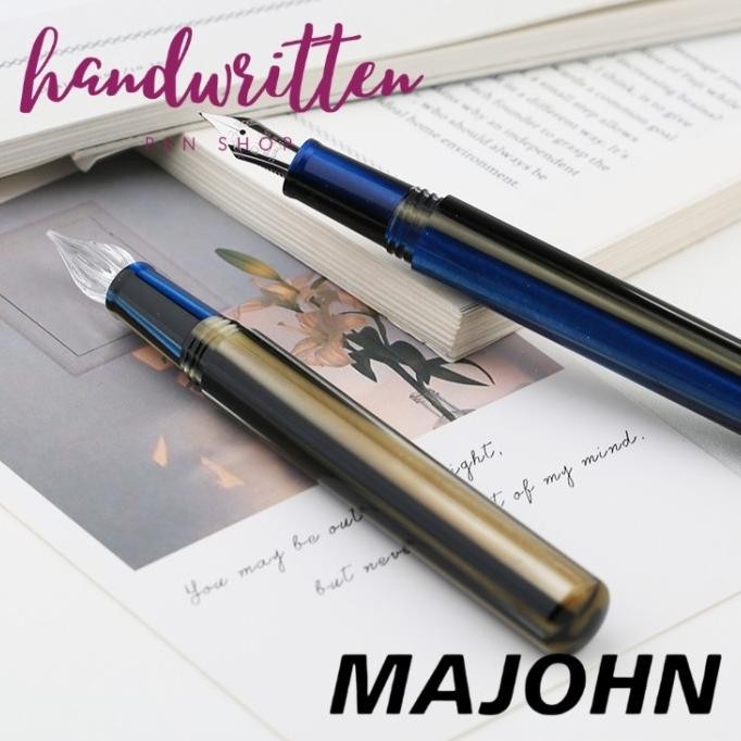 

MAJOHN N6 GLASS DIP PEN WITH CAP X MINI FUDE FOUNTAIN PEN
