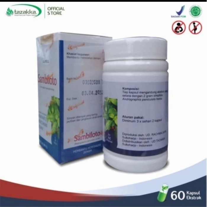 

ORIGINAL Kapsul Sambiloto Tazakka PREMIUM