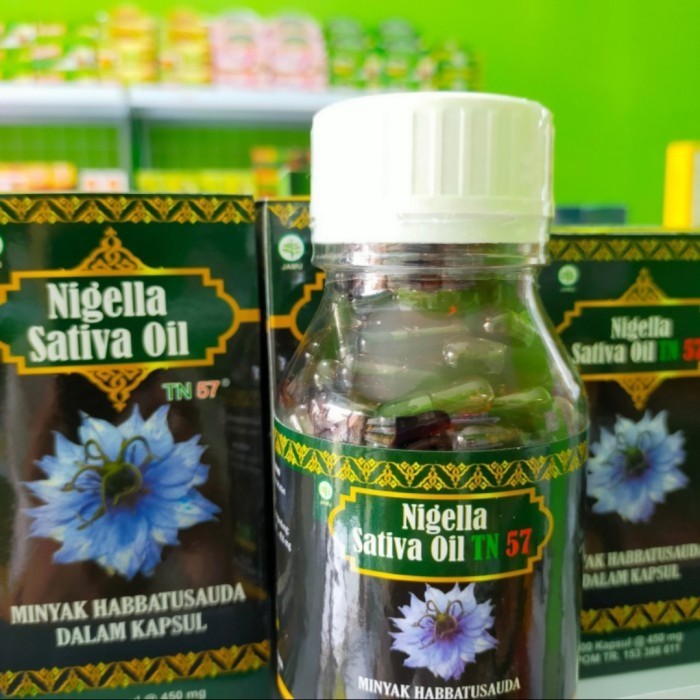 

ORIGINAL Kapsul Minyak Habbatussauda Nigella Sativa Oil TN 200 Kapsul PREMIUM