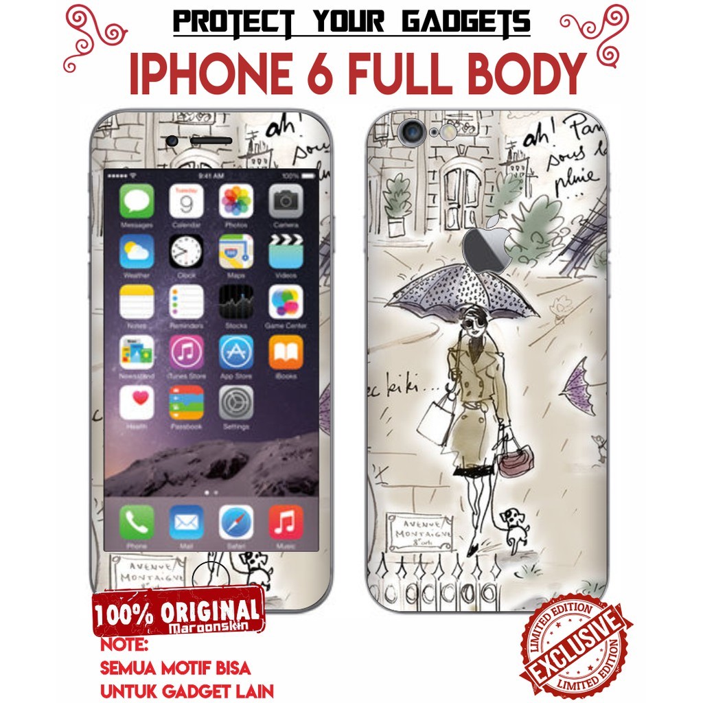 

Premium Cut - Iphone 6 Keren Terlaris Garskin Stiker / Case Custom Terlaris 2PCS/ Fullbody