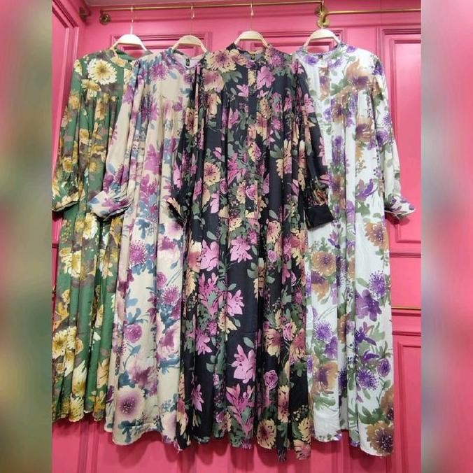 motif terbaru gamis rayon syifa Dress Wanita Muslim Terlaris