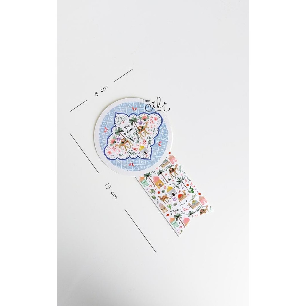 

#####] (SIF114) Stiker idul fitri lebaran ALVINA(PITA) untuk toples dan dus