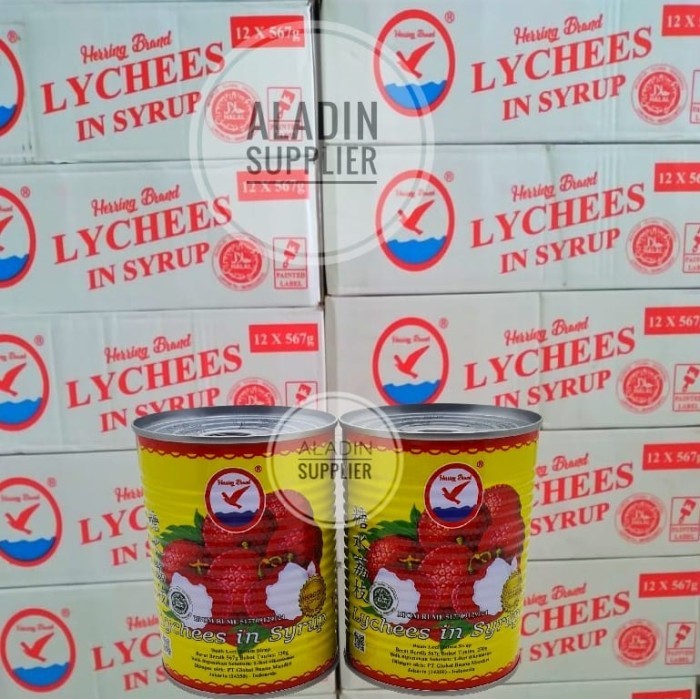 

Herring Brand Leci Kaleng / Lychee In Syrup 567Gr-(1 Karton Isi 12Pcs)