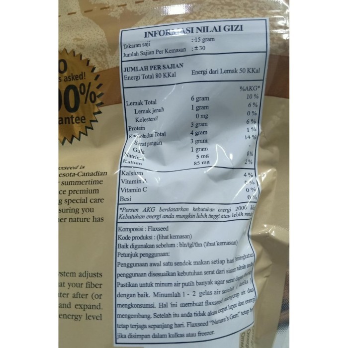 

Golden Flaxseed Natures Gem / Flexseed