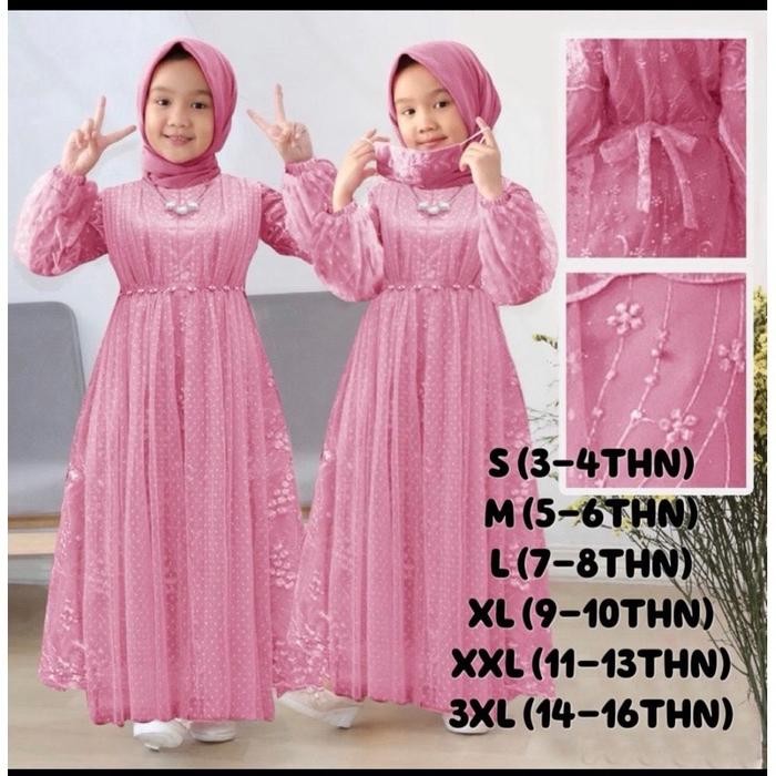 Kid Jahwara Gamis Anak Perempuan/Seragam Ibu Dan Anak Baju Pesta Anak/Gamis Anak Perempuan Nyaman