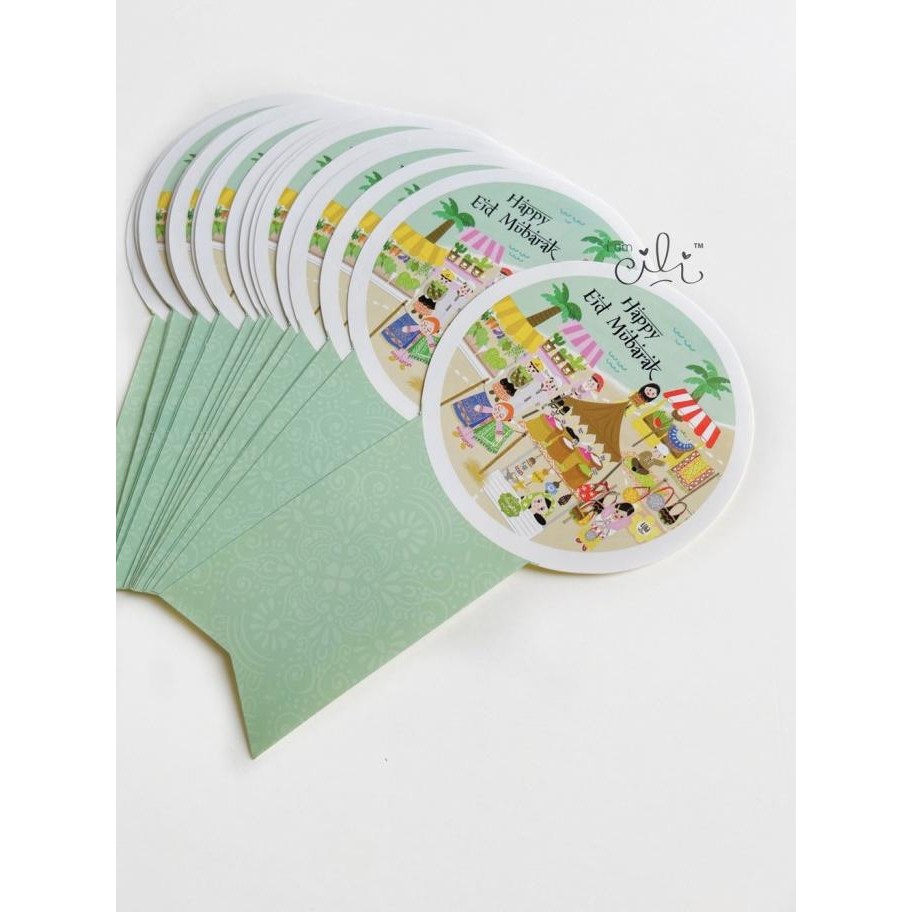 

=====] (SIF055) stiker lebaran lucu untuk toples 500gr (uk 8x15cm)