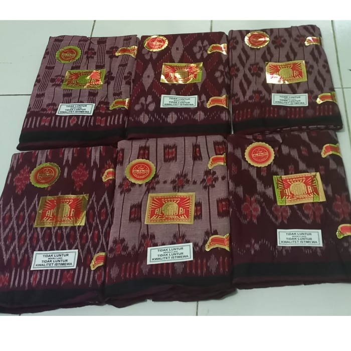 Sarung Tenun Goyor Pria Atbm Toldem Al Fajri Asli Asli 100%