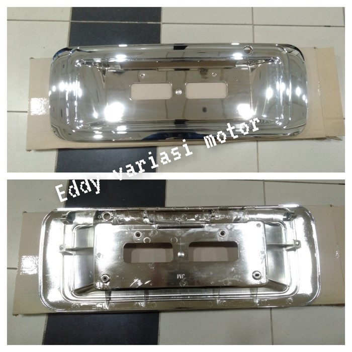 Ornamen List Bagasi Belakang Plat Nomor Kijang Kapsul 97-2003 Chrome