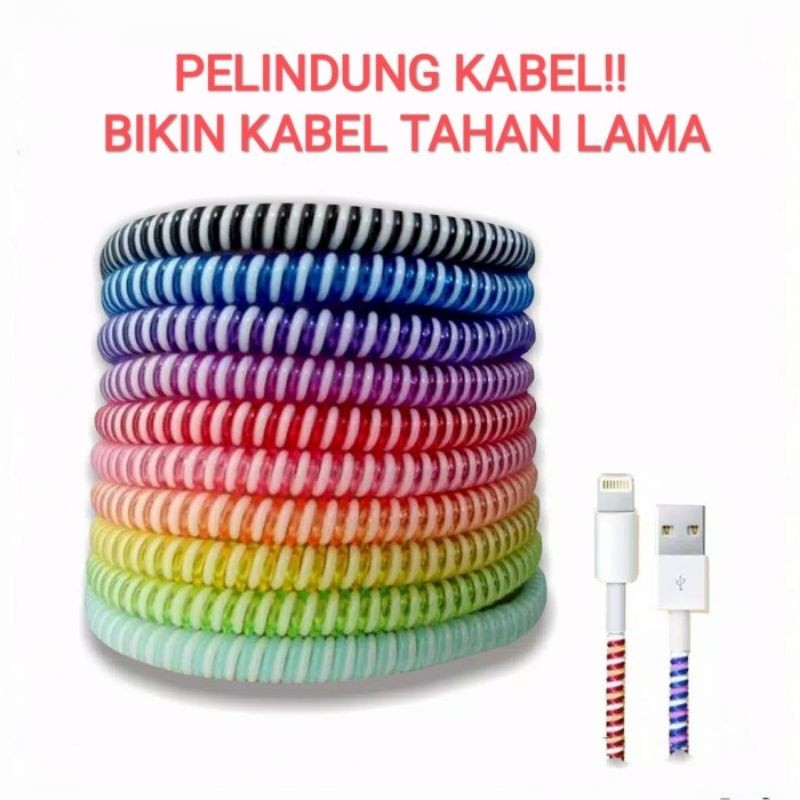 

Premium Cut - Pelindung Kabel Cable 2 Warna Garskin Stiker / Case Custom Terlaris 2PCS/ Fullbody